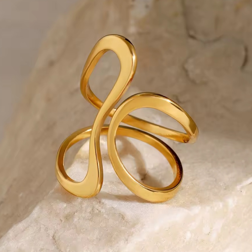 Avangarde Gold Irregular Ring - image 8